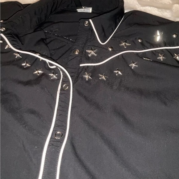 K Too Women’s Western Button Up Top Size M - Picture 9 of 10